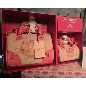 💖Juicy Couture Daydreamer Lovers Club Mommy & Me Bag Set Pink